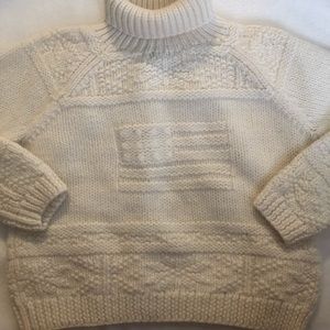 cropped polo knit sweater